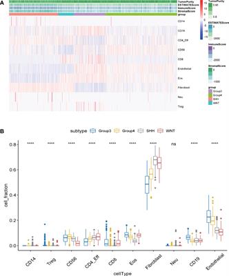 Molecular profile reveals immune-associated markers of medulloblastoma for different subtypes